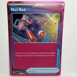 Max Rod 116/131 Pokemon SV: Prismatic Evolutions ACE SPEC Rare Holo2025 - Image 1