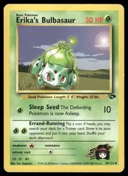 Pokemon Tcg Erika's Bulbasaur #39 Pokemon Gym Challenge MP - Image 1