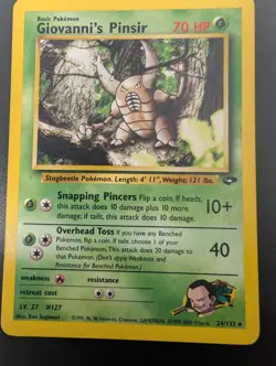 Pokemon TCG Giovanni's Pinsir 24/132 Gym Challenge - Image 4