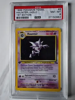 Pokemon Haunter Holo PSA 8 - First Edition - 1999 - Vintage - Image 1