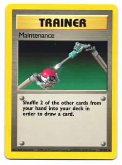 Maintenance 83/102 Uncommon Base Set Pokemon LP - Image 1