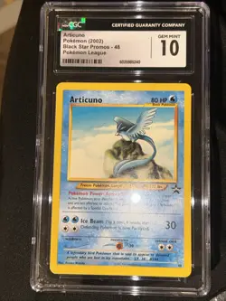 Articuno 48/53 2002 Pokemon League Wotc Vintage Black Star Promo Pokemon Cgc 10! - Image 2