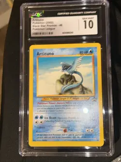 Articuno 48/53 2002 Pokemon League Wotc Vintage Black Star Promo Pokemon Cgc 10! - Image 3