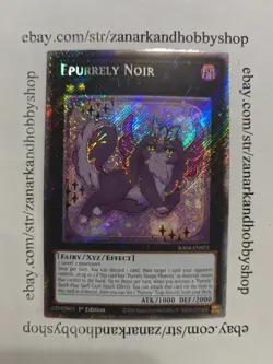 YuGiOh Epurrely Noir RA04-EN071 Platinum Secret Rare - Image 1