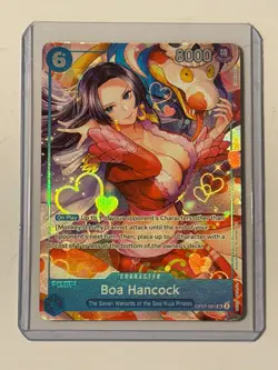 2025 ONE PIECE BOA HANCOCK OP07-051 PROMO ALT ART THE SEVEN WARLORDS HOLO RARE - Image 1