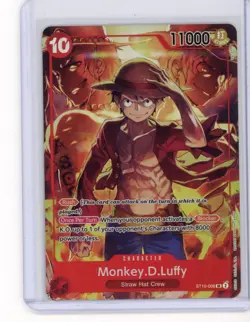 Monkey.D.Luffy Treasure Booster Set ST10-006 One Piece Promotion Card Foil - Image 1