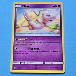 Mew 76/214 Unbroken Bonds Holo Rare Pokemon Trading Card Game - Image 1