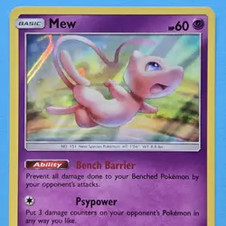 Mew 76/214 Unbroken Bonds Holo Rare Pokemon Trading Card Game - Image 2