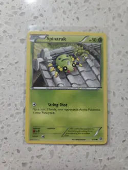 Spinarak 5/98 XY Ancient Origins Regular Pokemon Card - Image 1