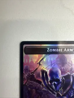 Zombie Army Zombie Warrior Token Foil Near Mint MTG DRC Magic - Image 2