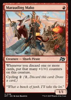 Marauding Mako - Foil DFT NM MTG - Image 1