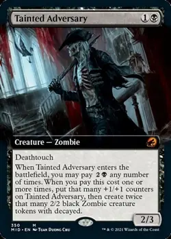 Tainted Adversary - Foil Extended Art MID NM MTG - Image 1