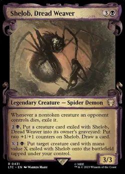 Shelob, Dread Weaver - Silver Foil Showcase LTC NM MTG - Image 1