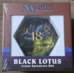 MTG Black Lotus 54mm Spindown D20 ▪ WOTC Sirius Dice ▪ NEW SEALED - Image 1