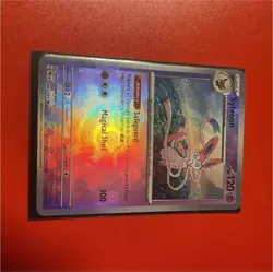 Pokemon Sylveon 040/131 Sv: Prismatic Evolutions Holo Rare Master Ball Pattern - Image 1