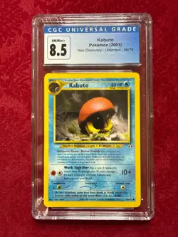Pokemon TCG Kabuto 56/75, Neo Discovery CGC 8.5 - Image 1