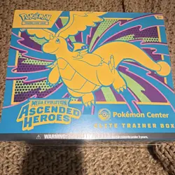 Pokemon Center Mega Evolution Ascended Heroes Elite Trainer Box Dragonite Zekrom - Image 1