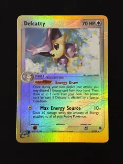 Delcatty #5/109 - Pokemon TCG - EX Ruby & Sapphire - Reverse Holo - Rare - DMG - Image 1