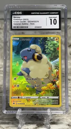 Mareep GG34/GG70 Crown Zenith Galarian Gallery Pokemon TCG - CGC 10 GEM MINT - Image 1
