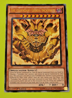 Yu-Gi-Oh The Legendary Exodia Incarnate 1st Edition Ultra Rare LDK2-ENY01 Played - Image 1