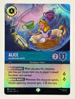Alice Accidentally Adrift 217/204 Epic FOIL Fabled Disney Lorcana - Image 1