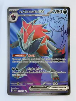 N's Zoroark ex 175/159 Ultra Rare Journey Together Pokemon Card - Image 1