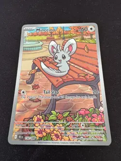 Minccino Illustration Rare - POKEMON CARD - Black Bolt 152/086 NM - Image 1