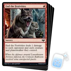 END THE FESTIVITIES X4 Innistrad: Crimson Vow VOW Magic MTG MINT CARD - Image 1