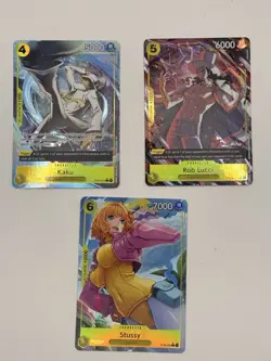 One Piece Egghead Starter Deck Alt Art Lot Of 3 Cards ST29 - Image 1
