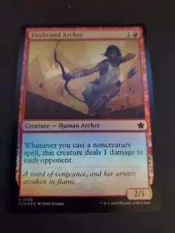 MTG Firebrand Archer NM Foil Foundations - Image 1