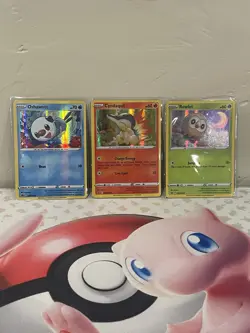 Pokemon 2022 Black Star Promo Set-Rowlet Cyndaquil Oshawott SWSH#220, 221, & 222 - Image 1