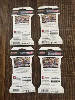 ✨Pokemon TCG: Sword And Shield Base Set (4 Sleeved Booster Pack Art Set)✨ - Image 2