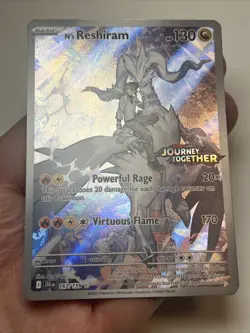 LP N's Reshiram 167/159 Journey Together Stamped Promo AUTHENTIC Pokemon Card - Image 3
