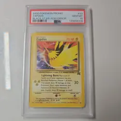 Pokemon Black Star Promo Moltres Articuno Zapdos Aoki Error PSA 10 Sequential - Image 4