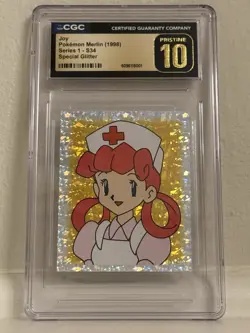 Joy 1998 Pokemon Merlin Series 1 SPECIAL GLITTER #S34 ~ CGC Pristine 10 - Image 1
