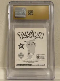 Joy 1998 Pokemon Merlin Series 1 SPECIAL GLITTER #S34 ~ CGC Pristine 10 - Image 2