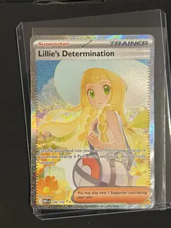 Pokemon Lillie's Determination 184/132 Mega Evolution Special Art Holo - Image 3