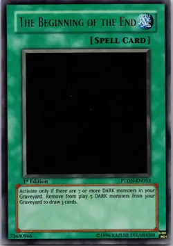 Yugioh The Beginning of the End PTDN-EN053 1st Edition Ultra Rare NM - Image 1
