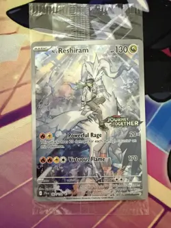 N's Reshiram Journey Together Stamped 167/159 Sealed Pokemon TCG Card - Image 1