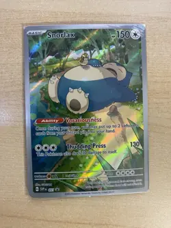 Snorlax 051 Scarlet & Violet Promo Card Full Art Holo Illustration Rare - Image 1