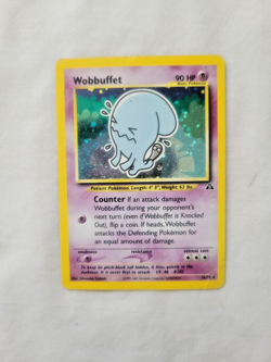2000 Pokemon Vintage Rare Holo Card - Wobbuffet (16/75) Ink SpotU (MP) Neo Disco - Image 3