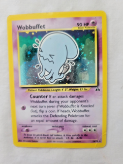 2000 Pokemon Vintage Rare Holo Card - Wobbuffet (16/75) Ink SpotU (MP) Neo Disco - Image 4