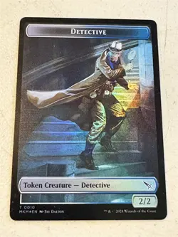 mtg foil token Goblin // Detective 0006/0010, MKM, Murders at Karlov Manor - Image 2