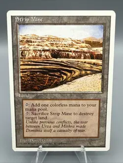 Strip Mine 4th Edition MTG LP - Image 1
