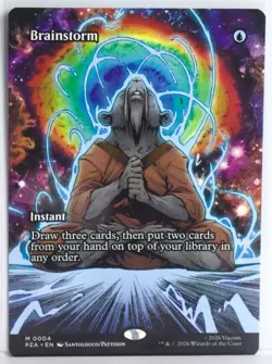 Brainstorm [New, Near Mint] Borderless Art {TMNT MTG} - Image 1
