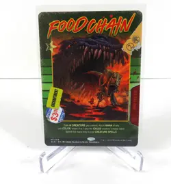Food Chain 1369 NM Non Foil MTG Secret Lair Now on VHS Unplayed Magic - Image 1