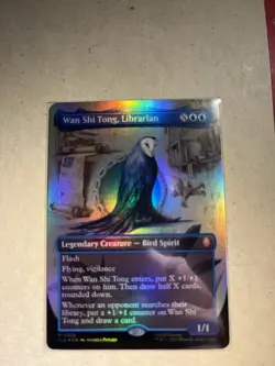 Wan Shi Tong, Librarian Foil Mythic Legendary Creature Blue Avatar MTG #0320 - Image 1