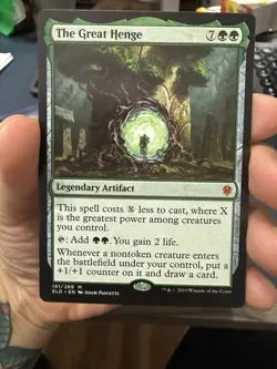 Magic: The Gathering The Great Henge Throne of Eldraine Mythic Green 161 Regular - Image 1