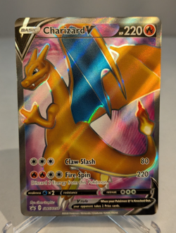 Pokemon Charizard V Black Star Promo Full Art SWSH050 - Image 1