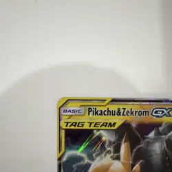 Pokemon Pikachu & Zekrom GX TAG TEAM Ultra Rare Holo Sun & Moon Team Up 33/181 - Image 5